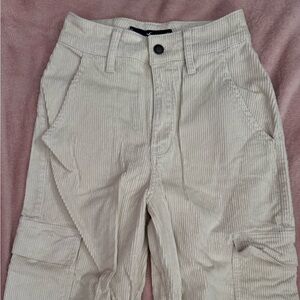 Hollister Cream Corduroy Pants